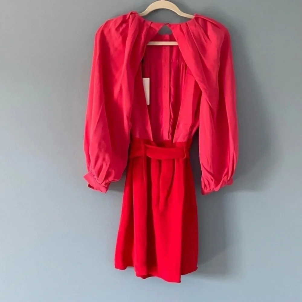 New! Reiss Valentina color clash colorblock Dress pink red nwt 2847